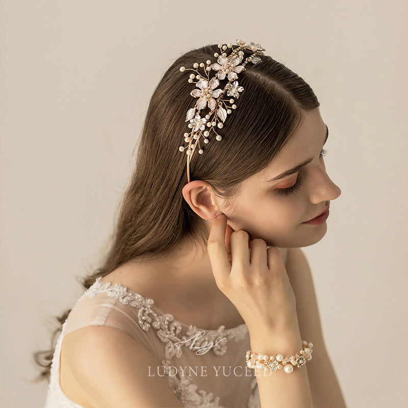 Stylish Alloy Diamond-Encrusted Bridal Headpiece