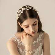 Stylish Alloy Diamond-Encrusted Bridal Headpiece