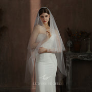 Diamond-Studded Double-Layer Bridal Veil