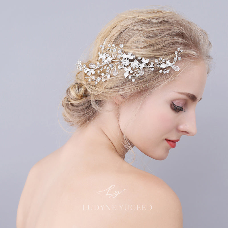 Vintage Leaf Branch Bridal Comb Bridal Headpiece