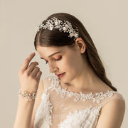 Shiny Rhinestones Crystals Bridal Headpiece