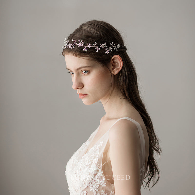 Fresh Snowflake Beaded Bridal Headpiece