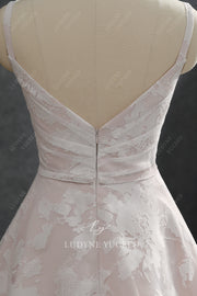 Floral A-Line Organza Wedding Dress