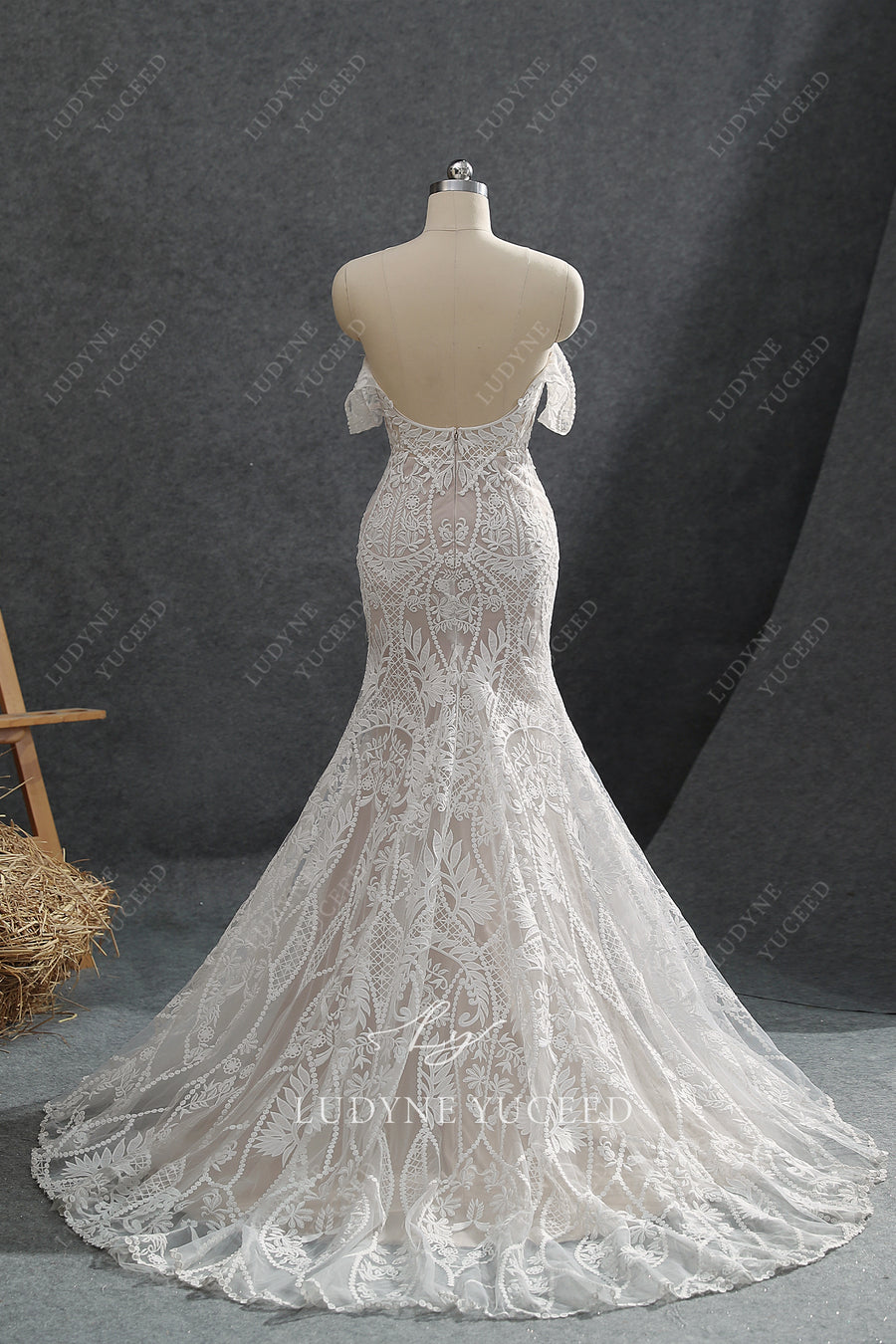 Boho Chic Lace Fit And Flare Wedding Dress