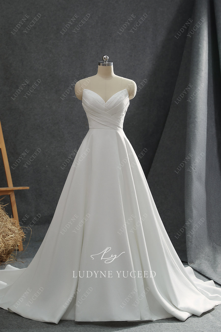 Satin Ballgown Strapless Sweetheart Wedding Dress