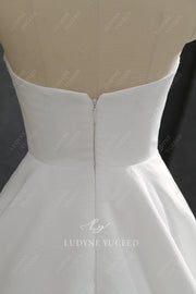 Satin Ballgown Strapless Sweetheart Wedding Dress