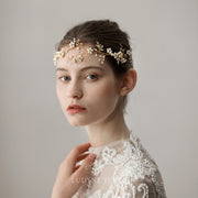 Ethereal Pearl Flower Bridal Headpiece