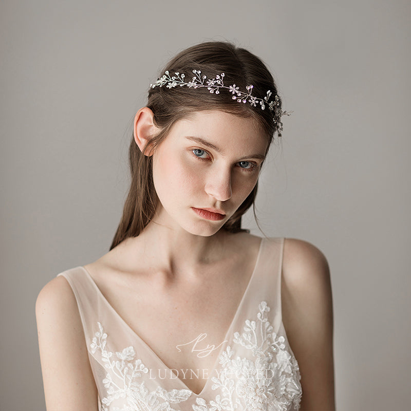 Fresh Snowflake Beaded Bridal Headpiece