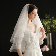 Wholesale Elbow Length Horsehair Bridal Veil