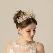 Adorned With Delicate Millet Beads Bridal Headpiece