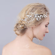 Vintage Leaf Branch Bridal Comb Bridal Headpiece