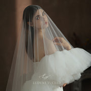 Two-Tier Handmade Ruffle Tulle Wedding Veil