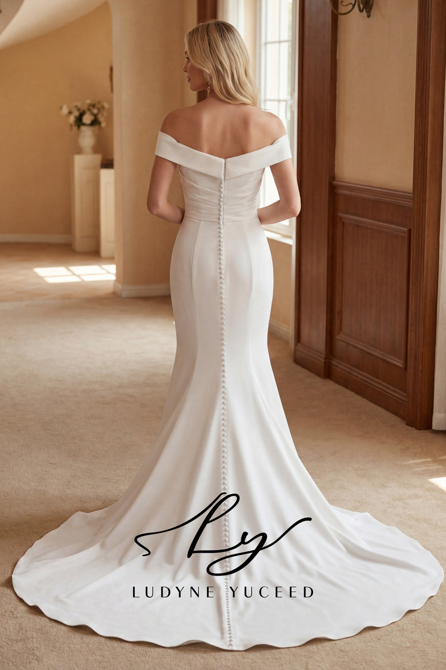 Abito da sposa a-line senza spalline in organza floreale 3D con maniche staccabili