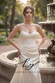 Strapless Two-Piece Gown for Garden Romance