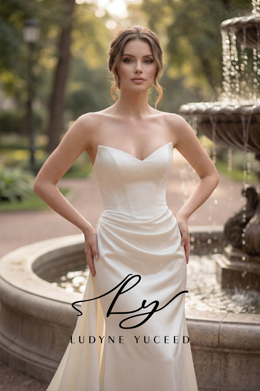 Strapless Two-Piece Gown for Garden Romance