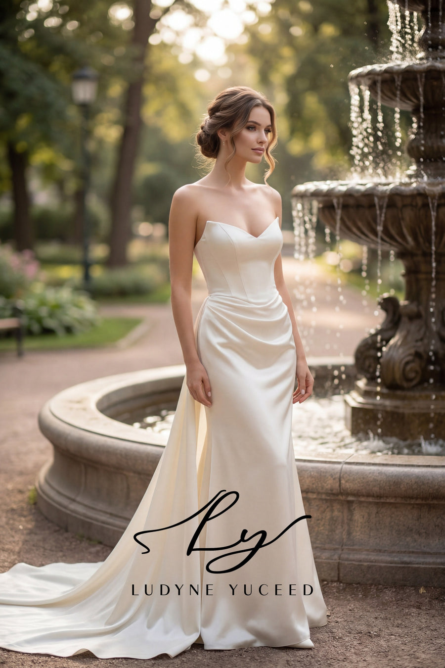 Strapless Two-Piece Gown for Garden Romance