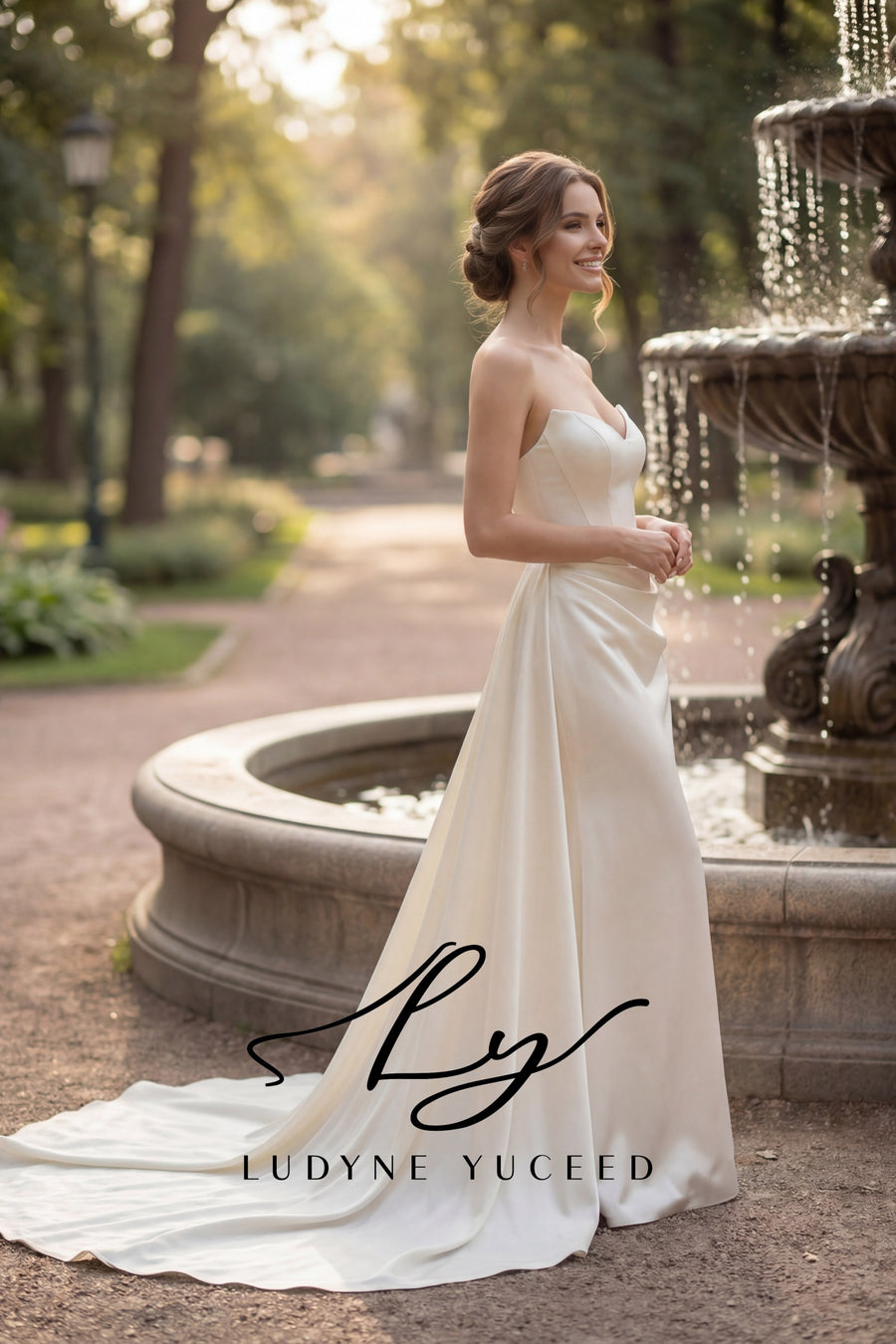 Strapless Two-Piece Gown for Garden Romance