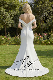 Abito da sposa a-line senza spalline in organza floreale 3D con maniche staccabili