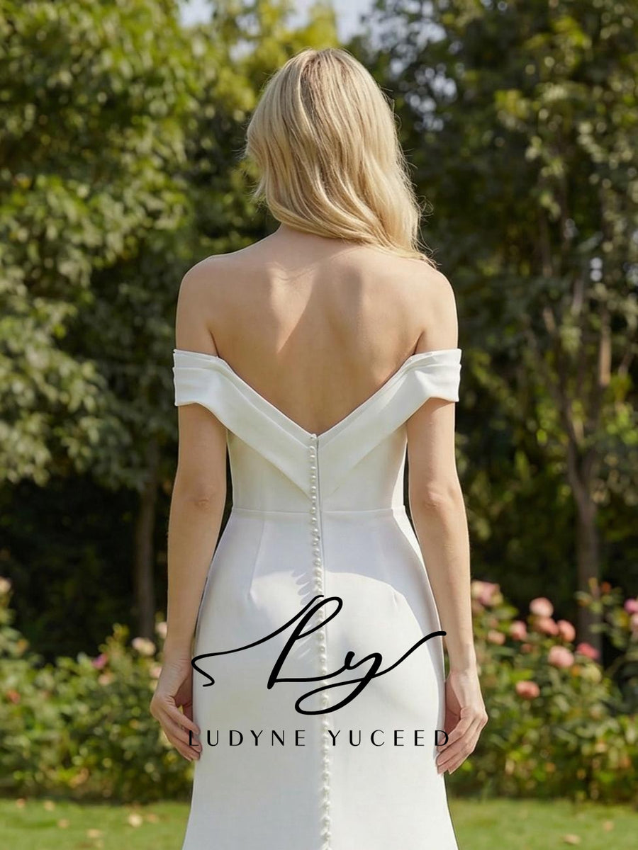 Abito da sposa a-line senza spalline in organza floreale 3D con maniche staccabili