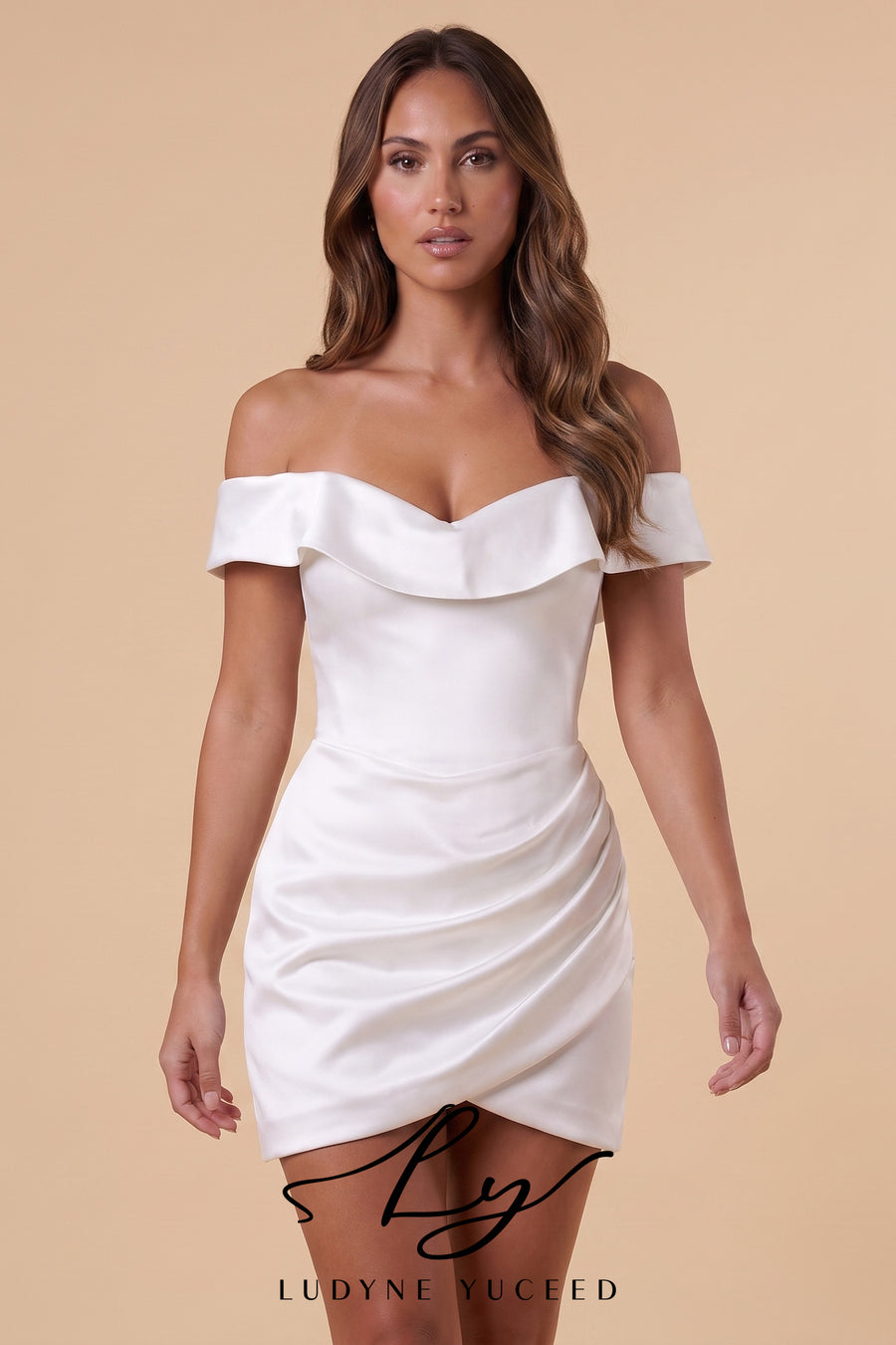 Vestido de novia de organza floral 3D sin tirantes con mangas desmontables