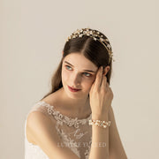 Stylish Alloy Diamond-Encrusted Bridal Headpiece