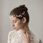 Ethereal Pearl Flower Bridal Headpiece