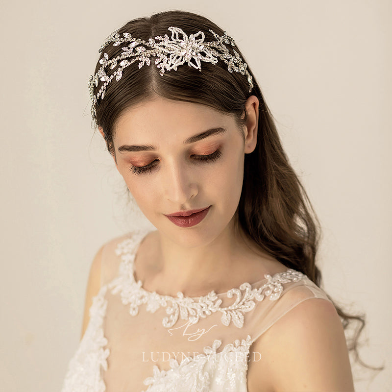 Millet Pearl Flower Multi-Branch Chain Bridal Headpiece