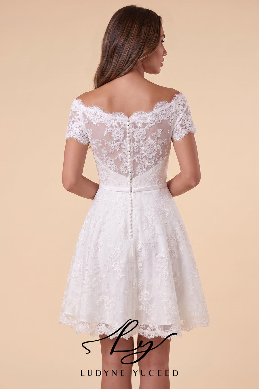 Abito da sposa a-line senza spalline in organza floreale 3D con maniche staccabili