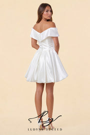 Vestido de novia de organza floral 3D sin tirantes con mangas desmontables