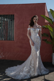 Timeless Fit And Flare Wedding Dress with Overskirt