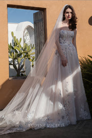 In Stock|Fairytale Floral Lace A-line Bridal Gown