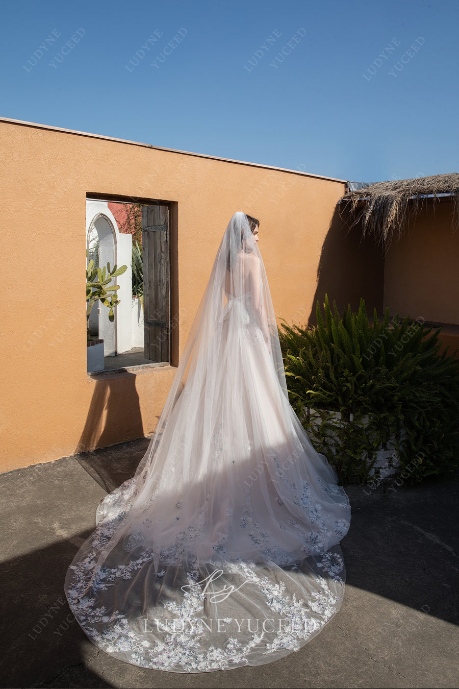 Fairytale Floral Lace A-Line Wedding Dress