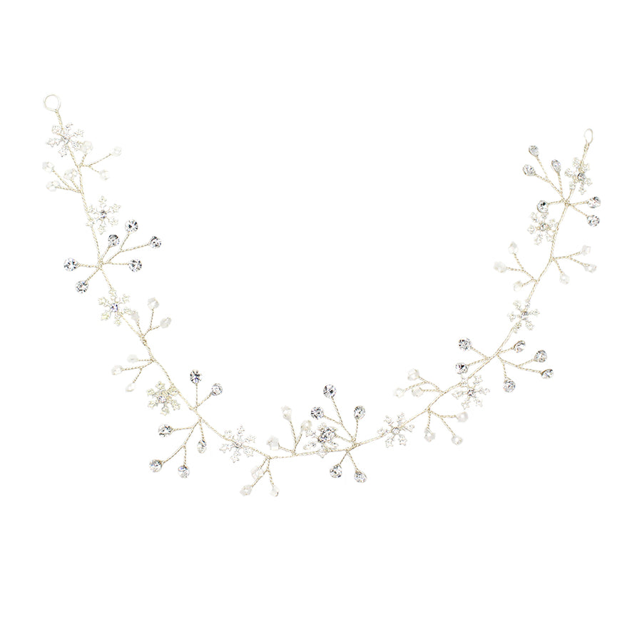 Fresh Snowflake Beaded Bridal Headpiece