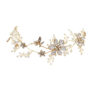 Exquisite Alloy Lacquer Flower Bridal Headpiece