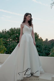 Satin Ballgown Strapless Sweetheart Wedding Dress